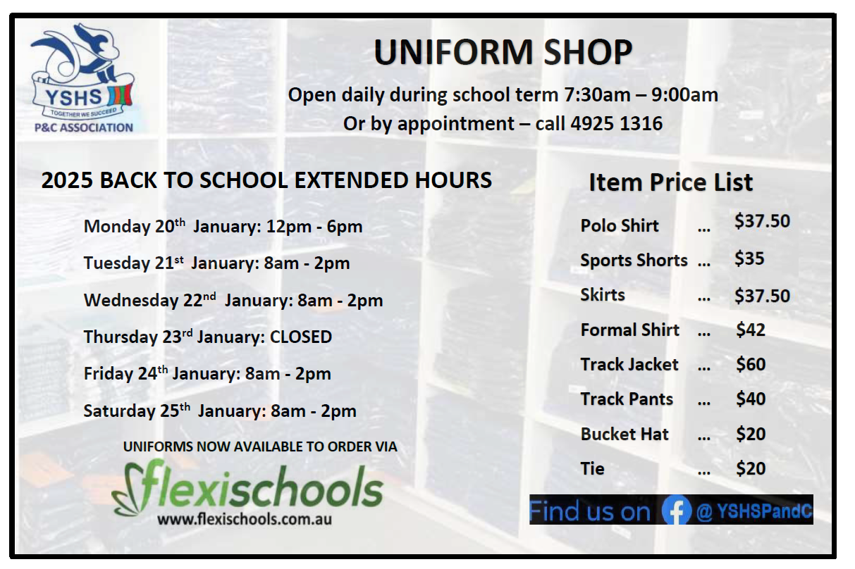 2025 Uniform shop opening hours and prices.PNG